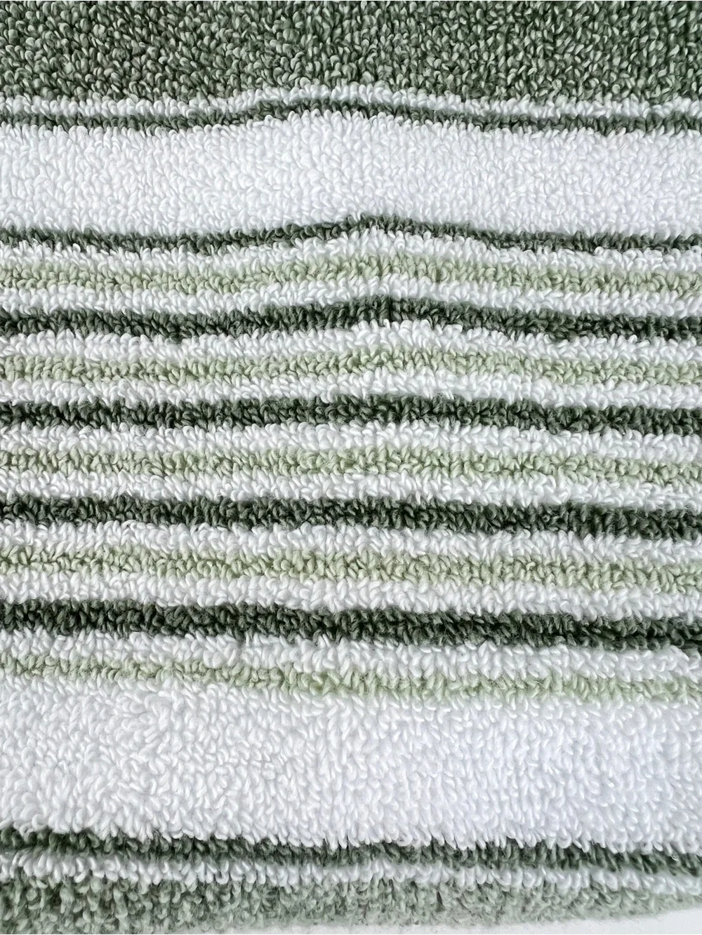 Tommy Bahama Bath Towels Riviera Sage Green White Striped Soft Cotton 8 Pc NEW